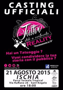 LAPILLI Locandina Casting Ischia