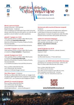 LAPILLI Locandina Festival VilleVesuviane 2015