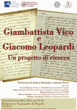 Lapilli Vico e Leopardi