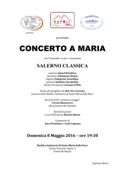LAPILLI Locandina Concerto a Maria 8 5 16