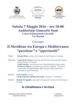 LAPILLI Manifesto Convegno San Giorgio a Cremano 7 5 16