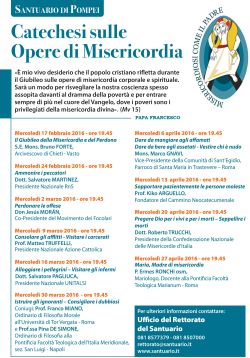 LAPILLI manifesto catechesi pompei