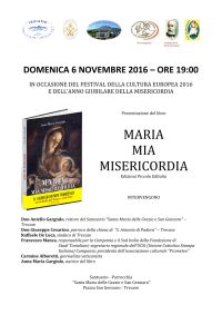 Locandina Pres. libro Maria mia misericordia 6 11 16 200