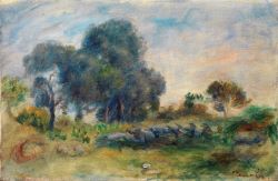 Pierre Auguste Renoir Paysage 1913 ca olio su tela cm 22x33 bassa 250