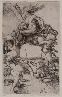 30 Albrecht Durer La strega a rovescio sul caprone bulino 1500 1505 Collezione Invernizzi bassa 250
