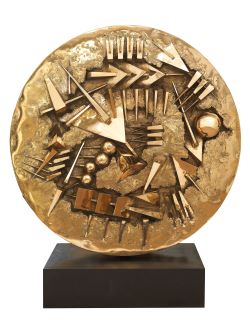 Arnaldo Pomodoro Ruota I 1995 bronzo ed 1 2 2 P A diametro cm 150 250