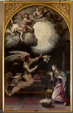 Alessandro Allori Annunciazione Olio su tela 1577 1578 Inv 1890 n.8662 photo Serge Dominge 250