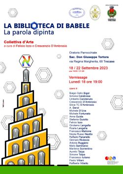 Locandina Mostra La Biblioteca di Babele 250
