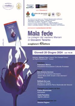 Manifesto Presentazione libro di Giovanni Taranto 20 6 2024 250