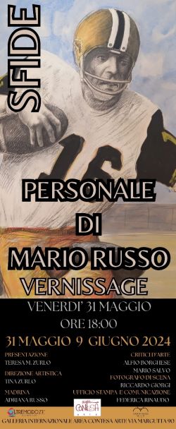 Locandina Vernissage mostra Mario Russo