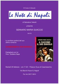 Locandina Le Note di Napoli 23 2 2025 250