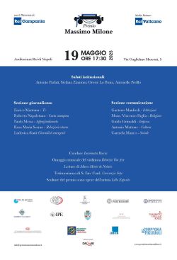 Locandina Premio Massimo Milone 19 5 2025 250