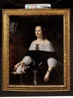 Pier Francesco Cittadini Ritratto di dama con cagnolino 250