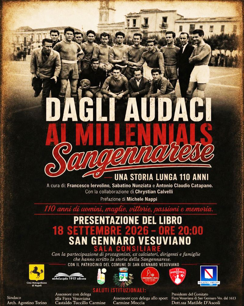 Dagli Audaci ai Millennials: il libro dedicato  alla storia della Sangennarese Calcio 
